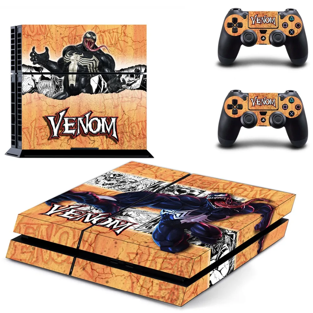 Venom and Spiderman PS4 Skin Sticker ConsoleSkins.co